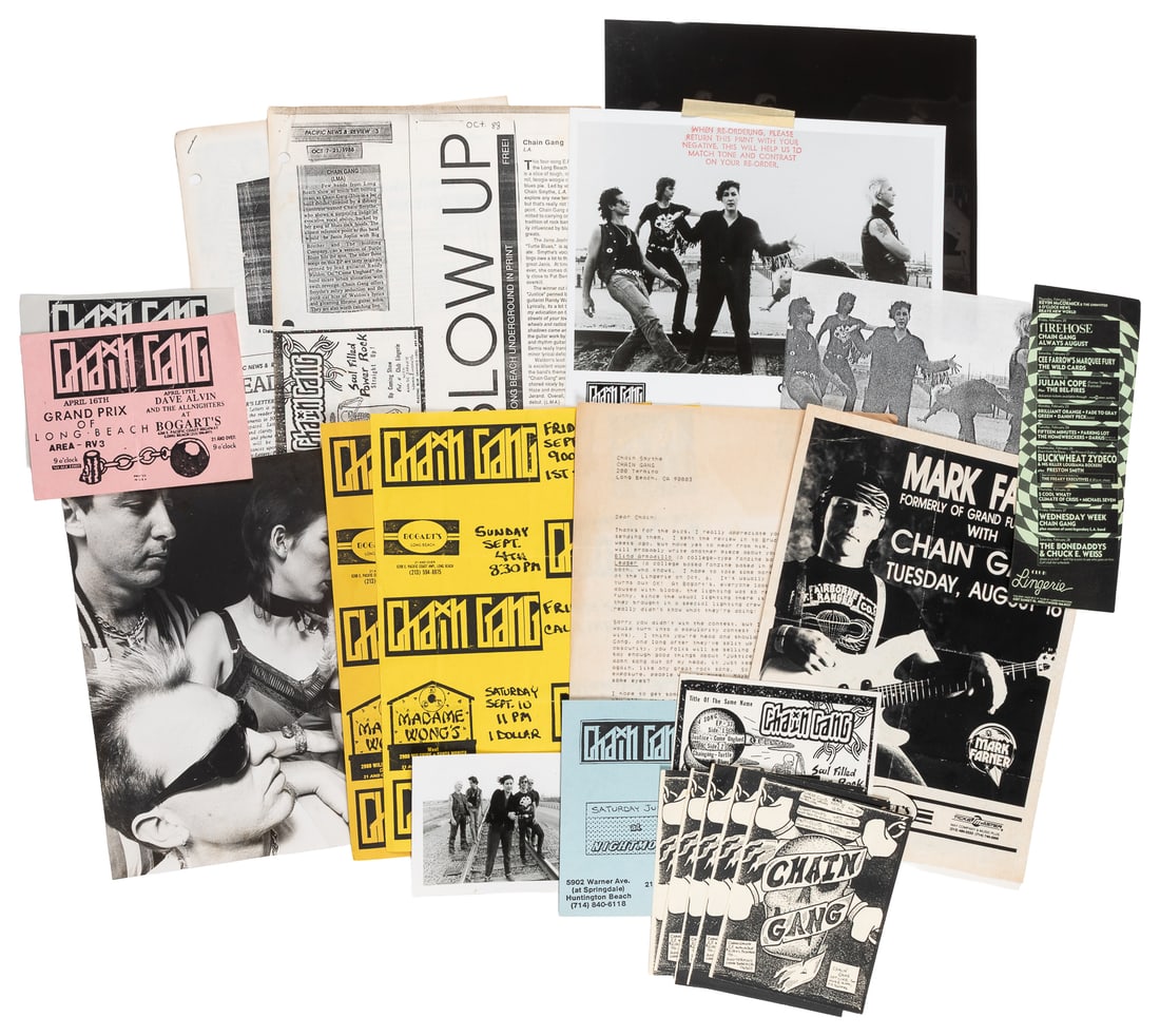 Chain Gang Promotional Advertisement Archive. NYC, Late 1970s/1980s. (1 of 1)