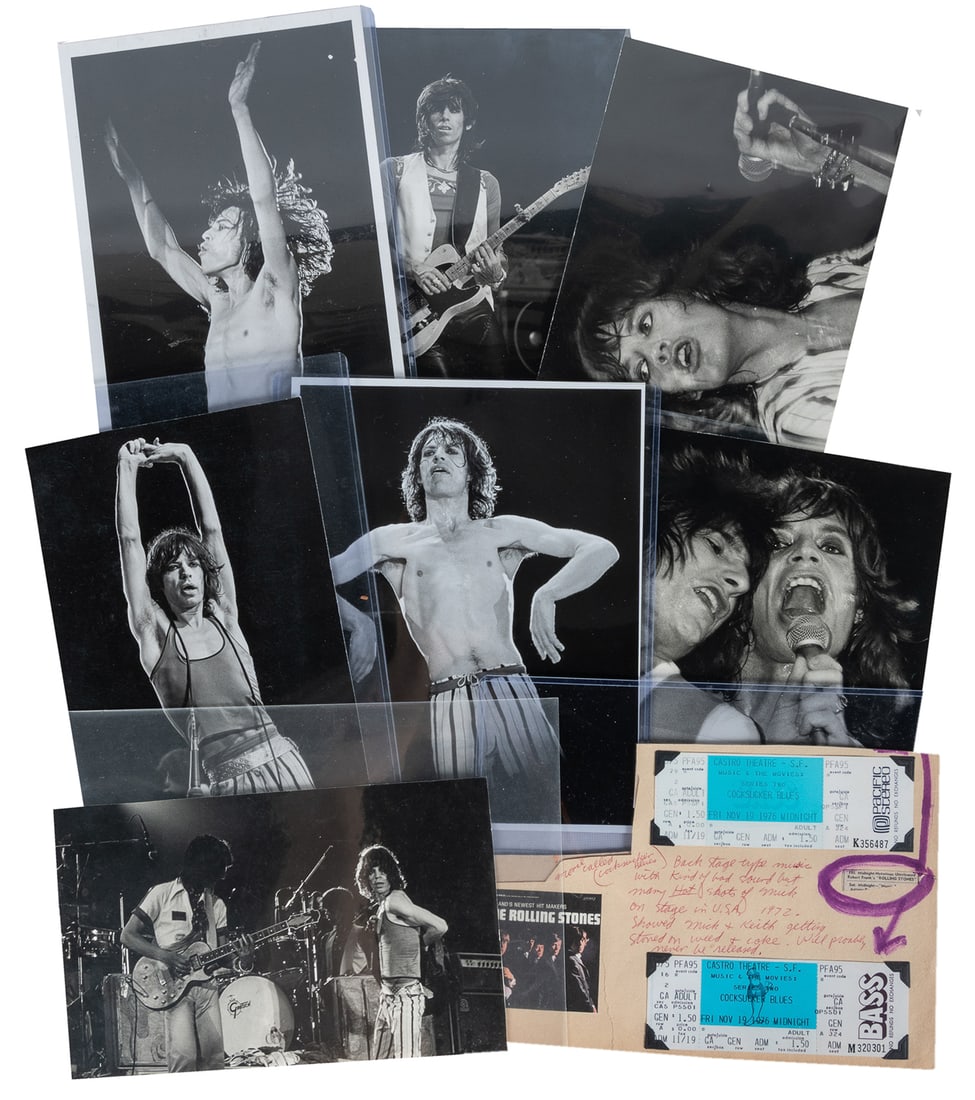 GAAR, Greg (b. 1948). Eight Rolling Stones Concert Photos. San Francisco: July 16, 1975. (1 of 1)
