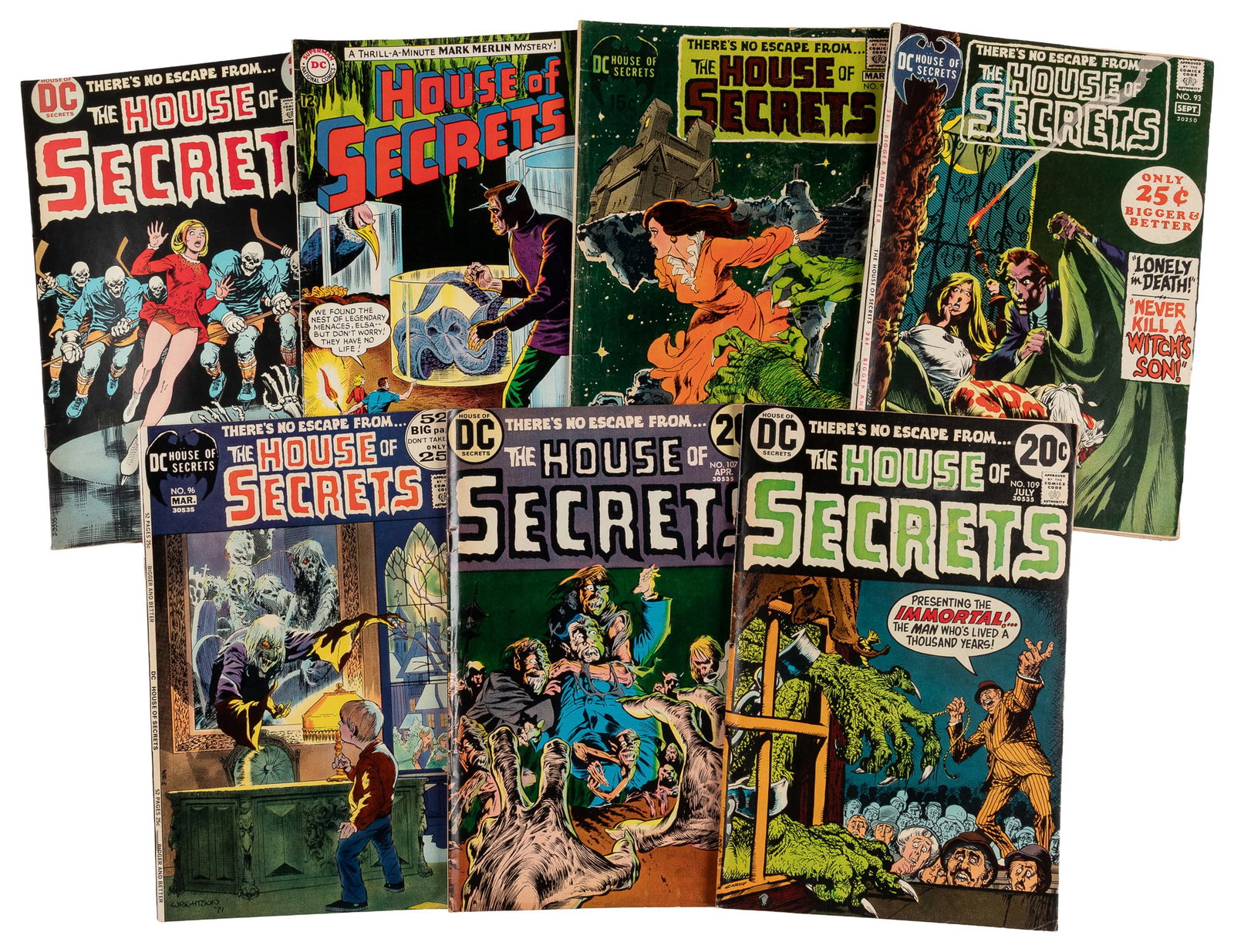 [COMICS]. [WRIGHTSON, Bernie, WOOD, Wally, TOTH, Alex, artists]. Group of 7 Issues of The House of (1 of 1)