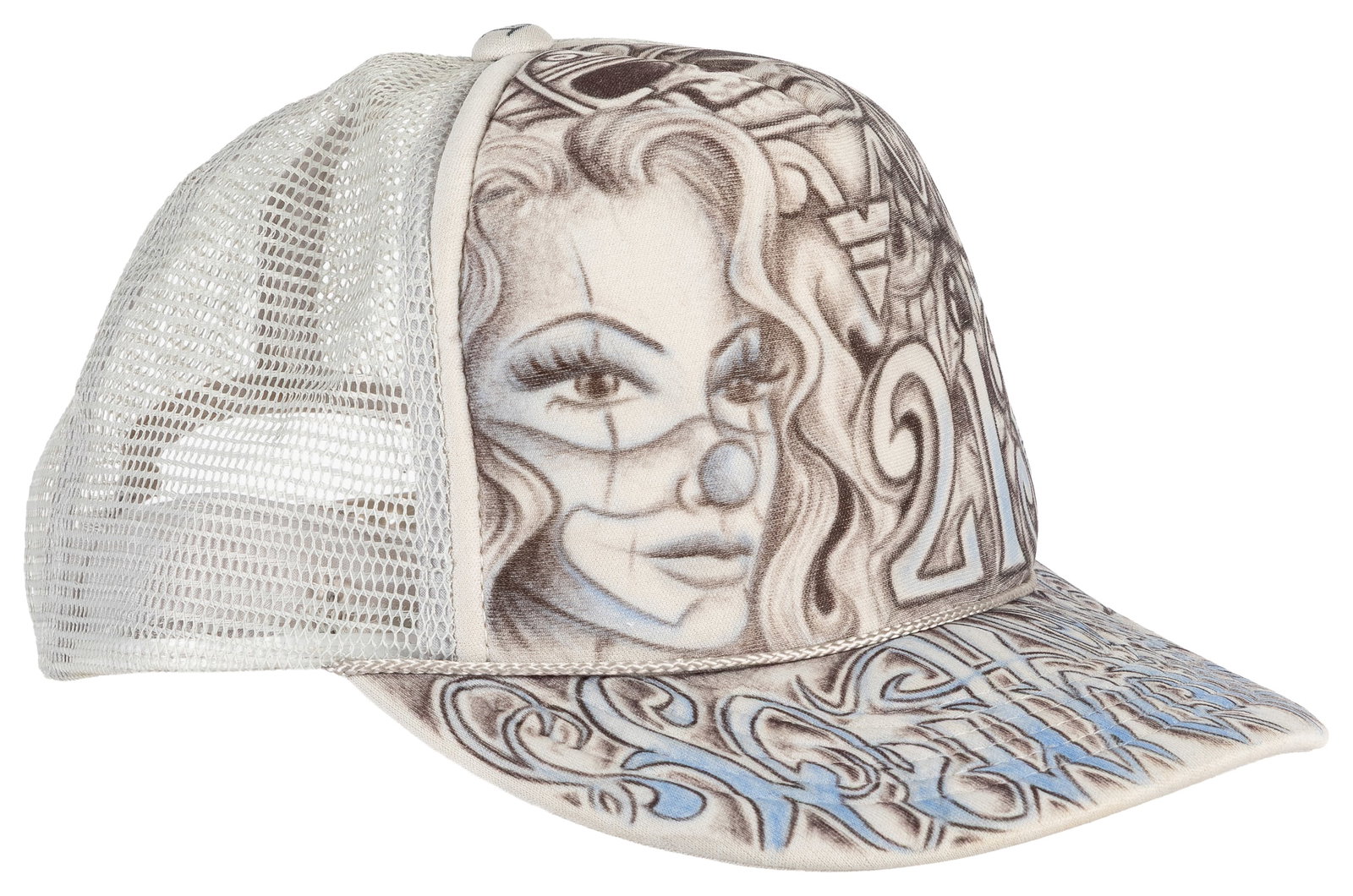Chicano Style Custom "South Side" Trucker Hat. Los Angeles, Late 20th Century (1 of 2)