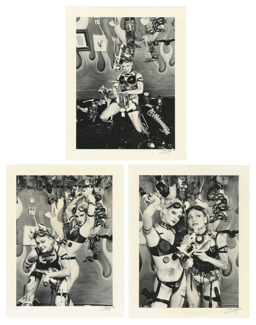 SILVA, Gary & Pierre. Trio of Cyberpunk Photographs. Circa 1990s. (1 of 4)