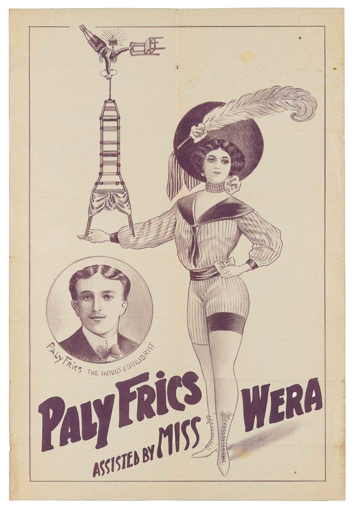 [EQUILIBRISTS]. Two vintage posters. - 2