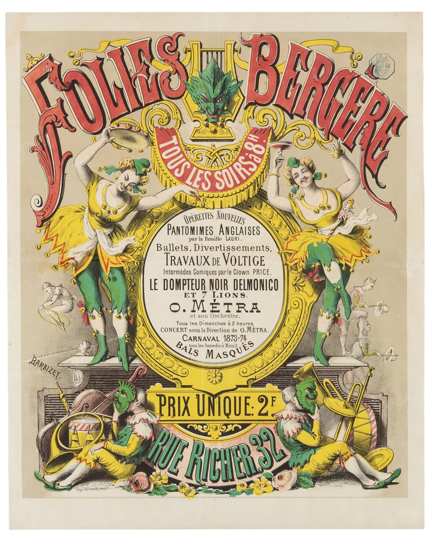 BARBIZET. Folies Bergere, 1873-74. (1 of 1)
