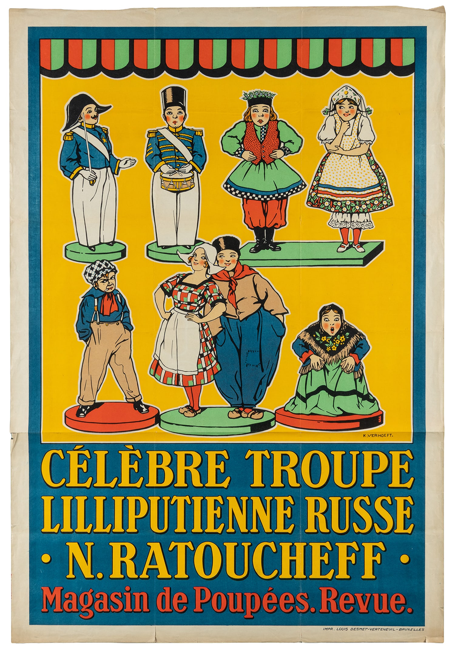 VERHOEFT, K. Celebre Troupe Lilliputienne Russe N. Ratoucheff. (1 of 1)