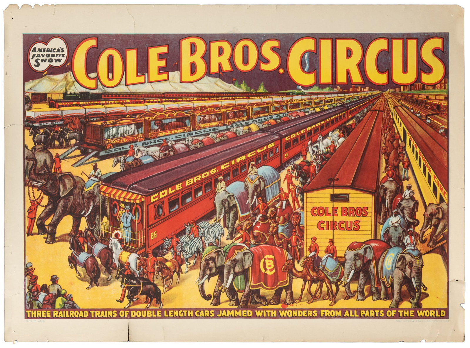 Cole Bros. Circus. Two posters. - 2