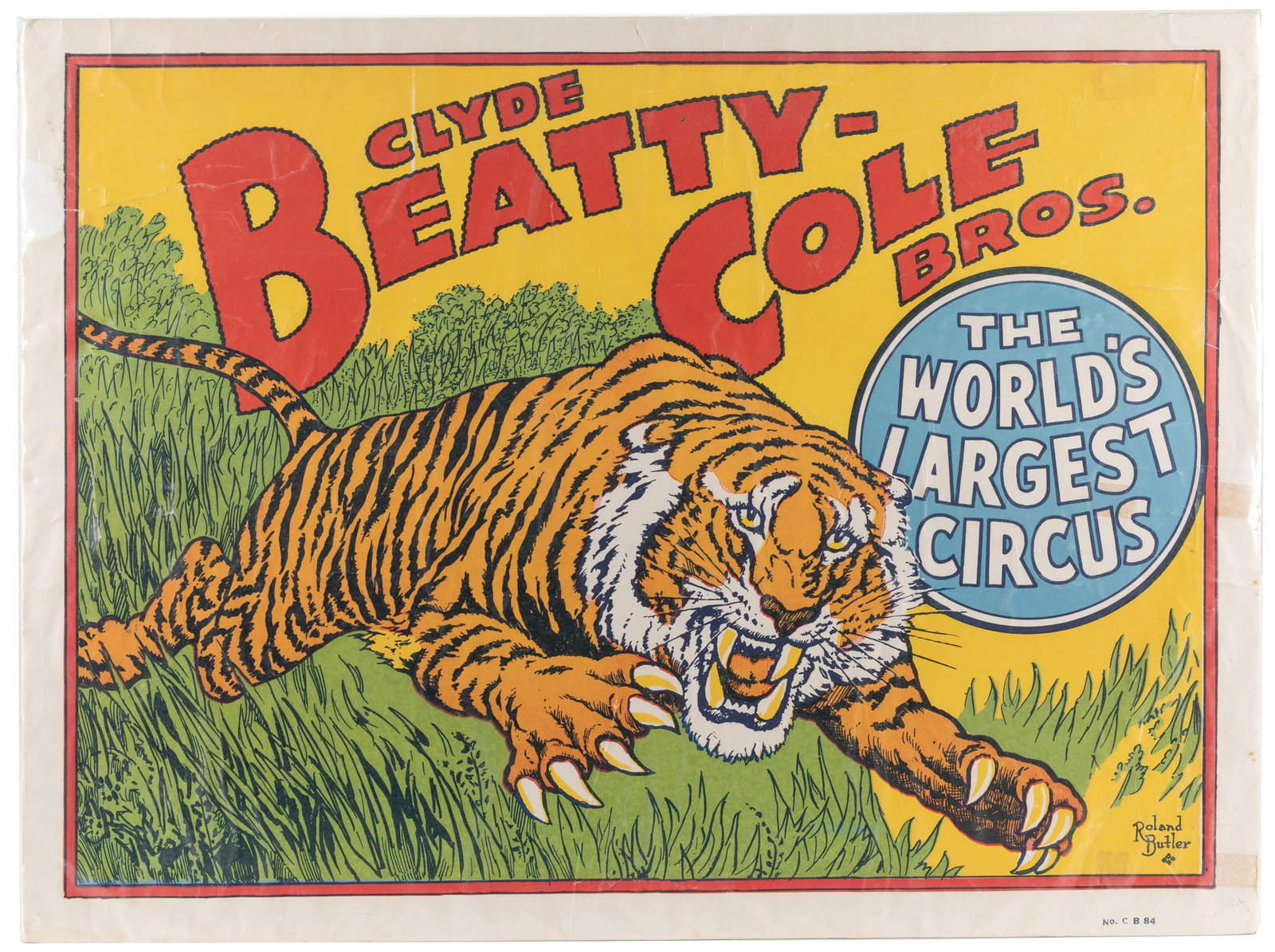 Group of 3 circus posters and two programs. (1 of 5)
