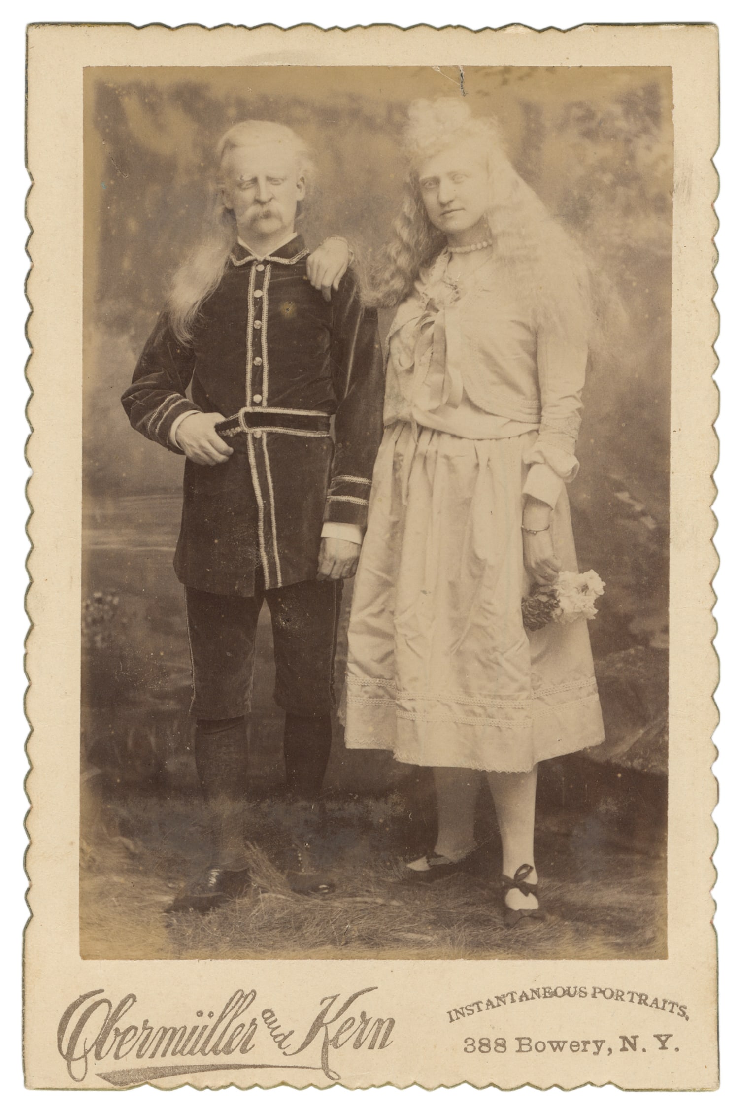 LAMAR, Millie (1863-1905). Portrait of Millie La Mar and Fellow Performer. Circa 1880s. (1 of 1)