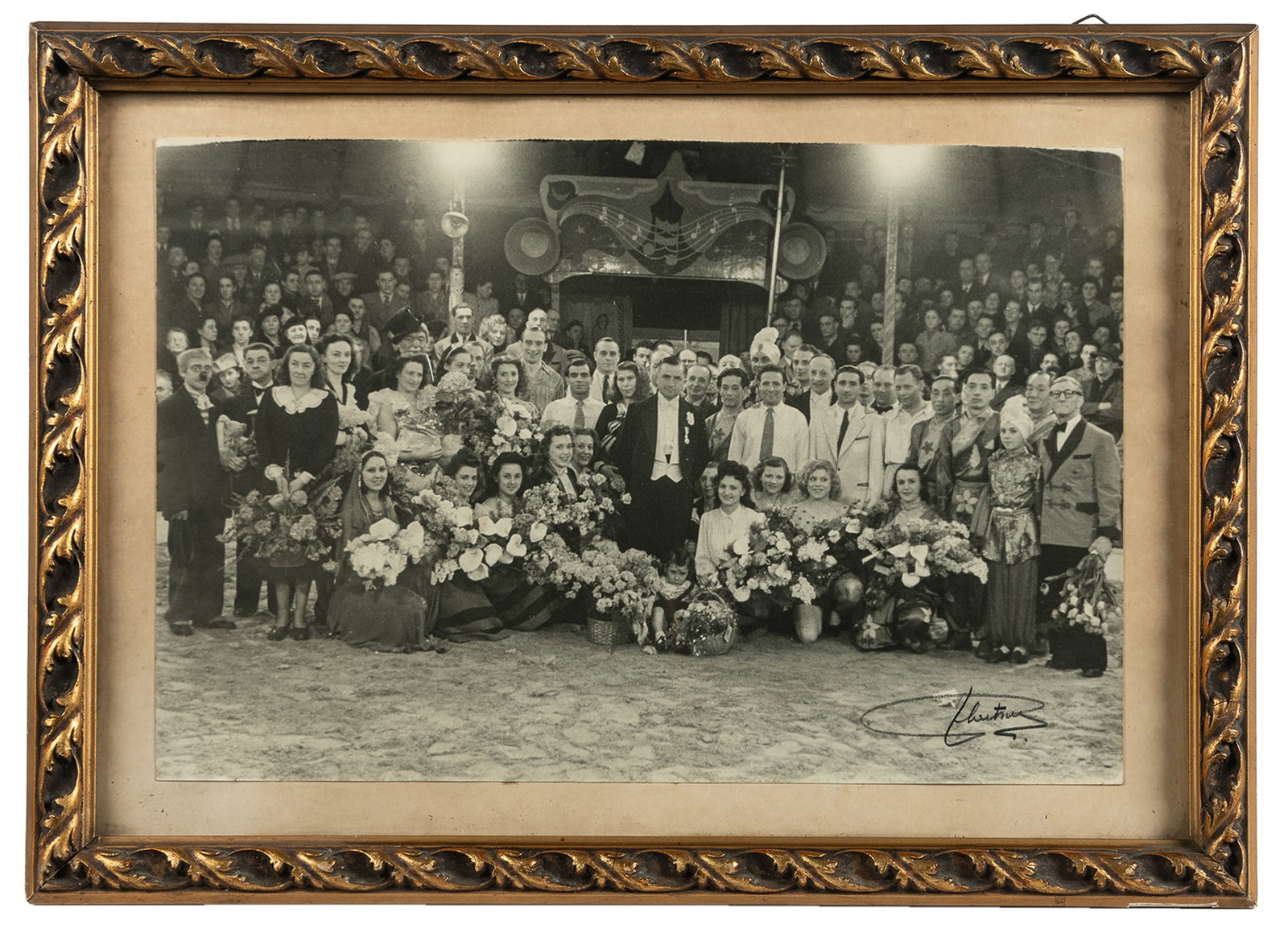 Large Group Circus Photograph. (1 of 2)
