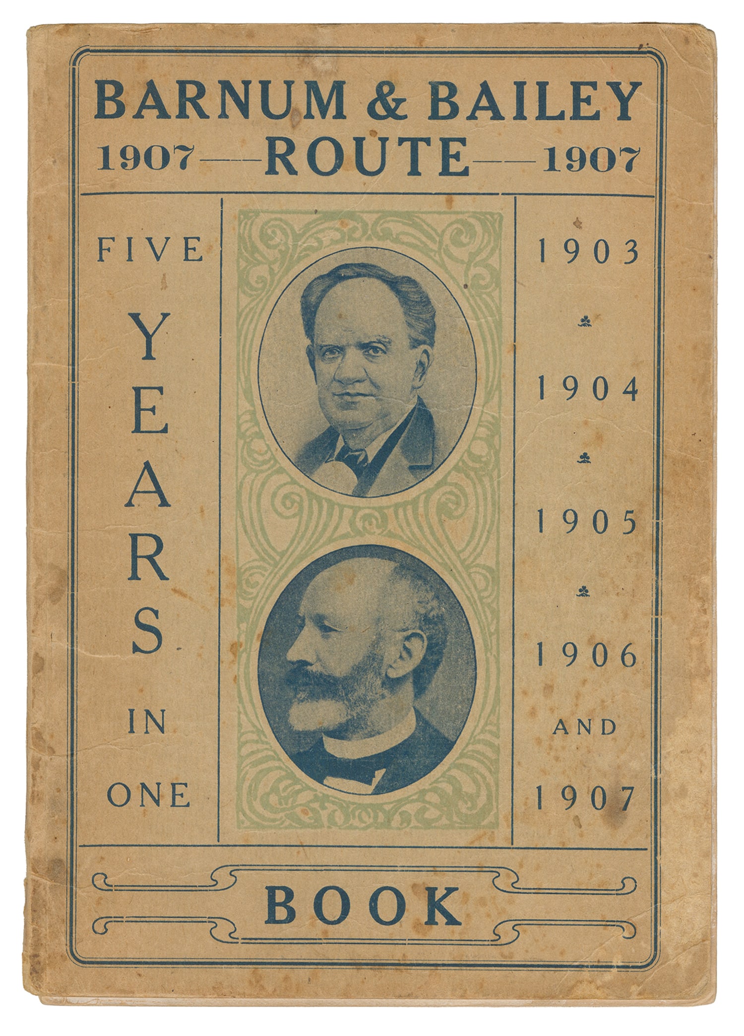 ANDRESS, Charles (compiler). Barnum & Bailey Route Book 1907. (1 of 1)