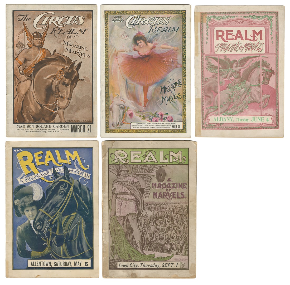 Barnum & Bailey The Circus Realm magazines. Group of 5. (1 of 6)