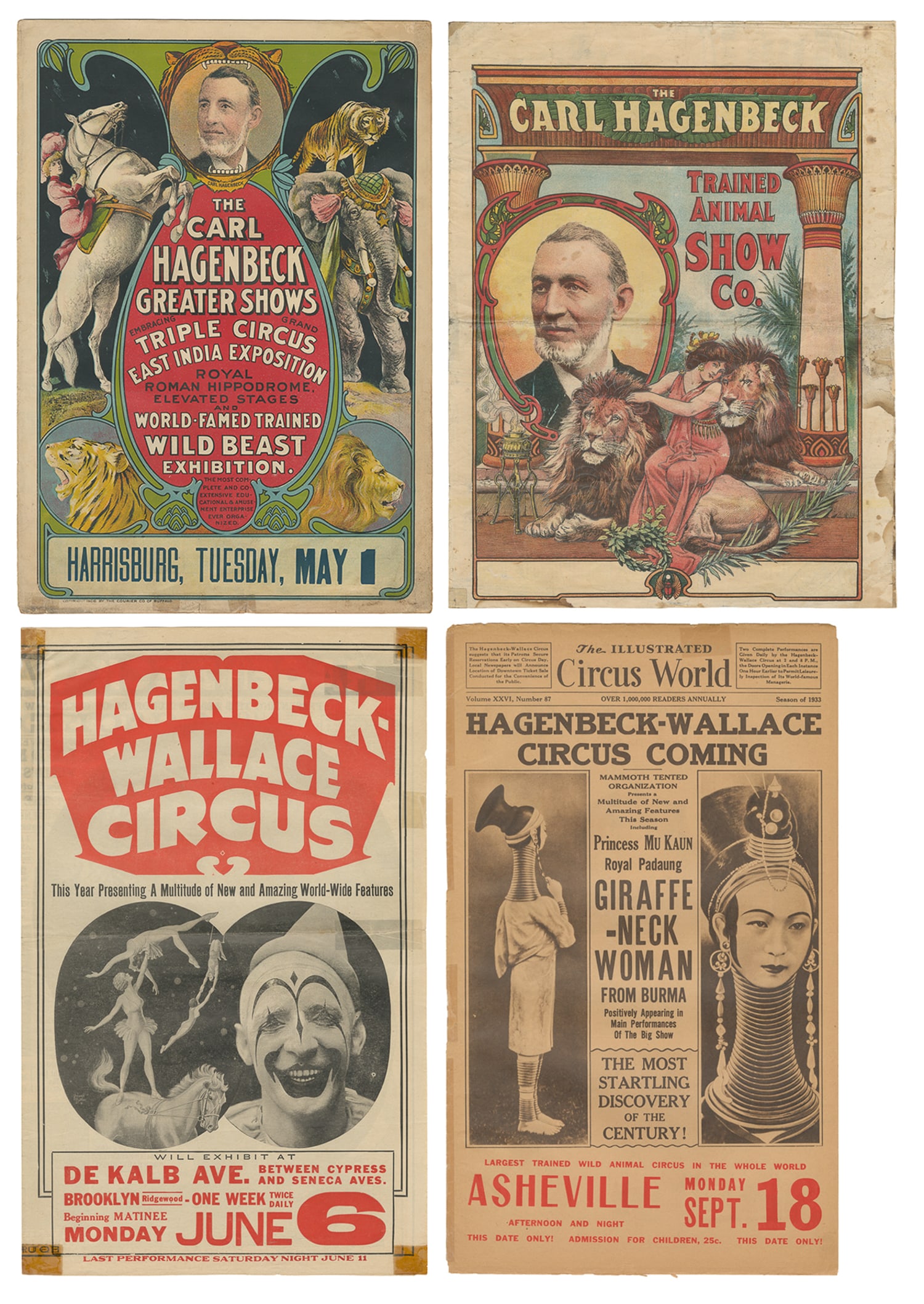 Carl Hagenbeck / Hagenbeck-Wallace Circus couriers (4). (1 of 5)