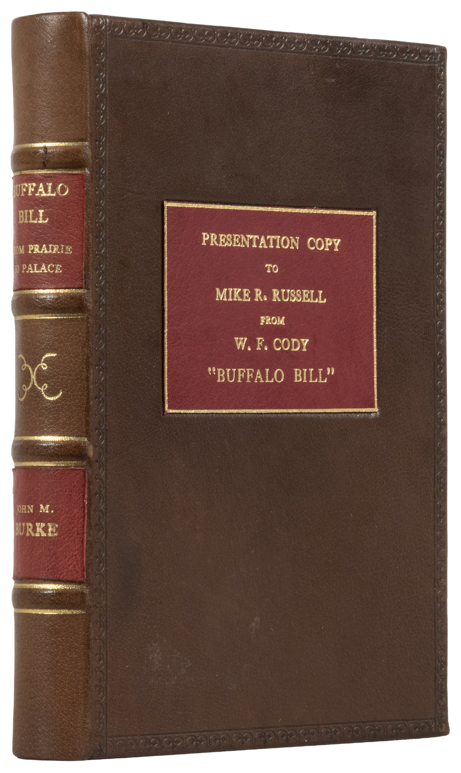 [CODY, William F. ("Buffalo Bill," 1846–1917), subject]. BURKE, John M. (1842-1917). "Buffalo (1 of 2)