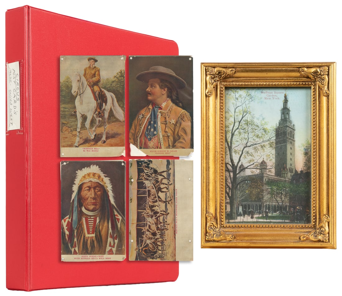 Album of 100+ circus and Wild West postcards. (1 of 11)