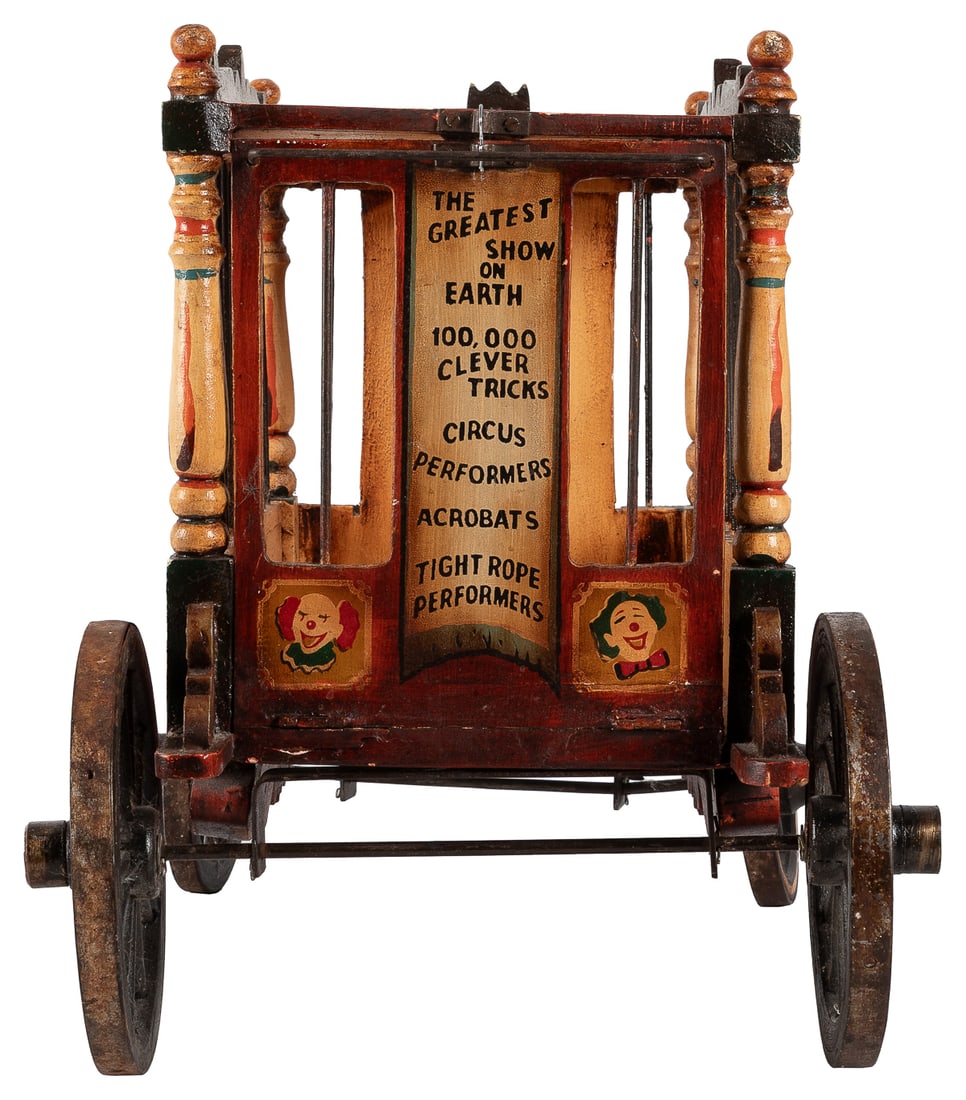 Model circus wagon and elephant. - 5