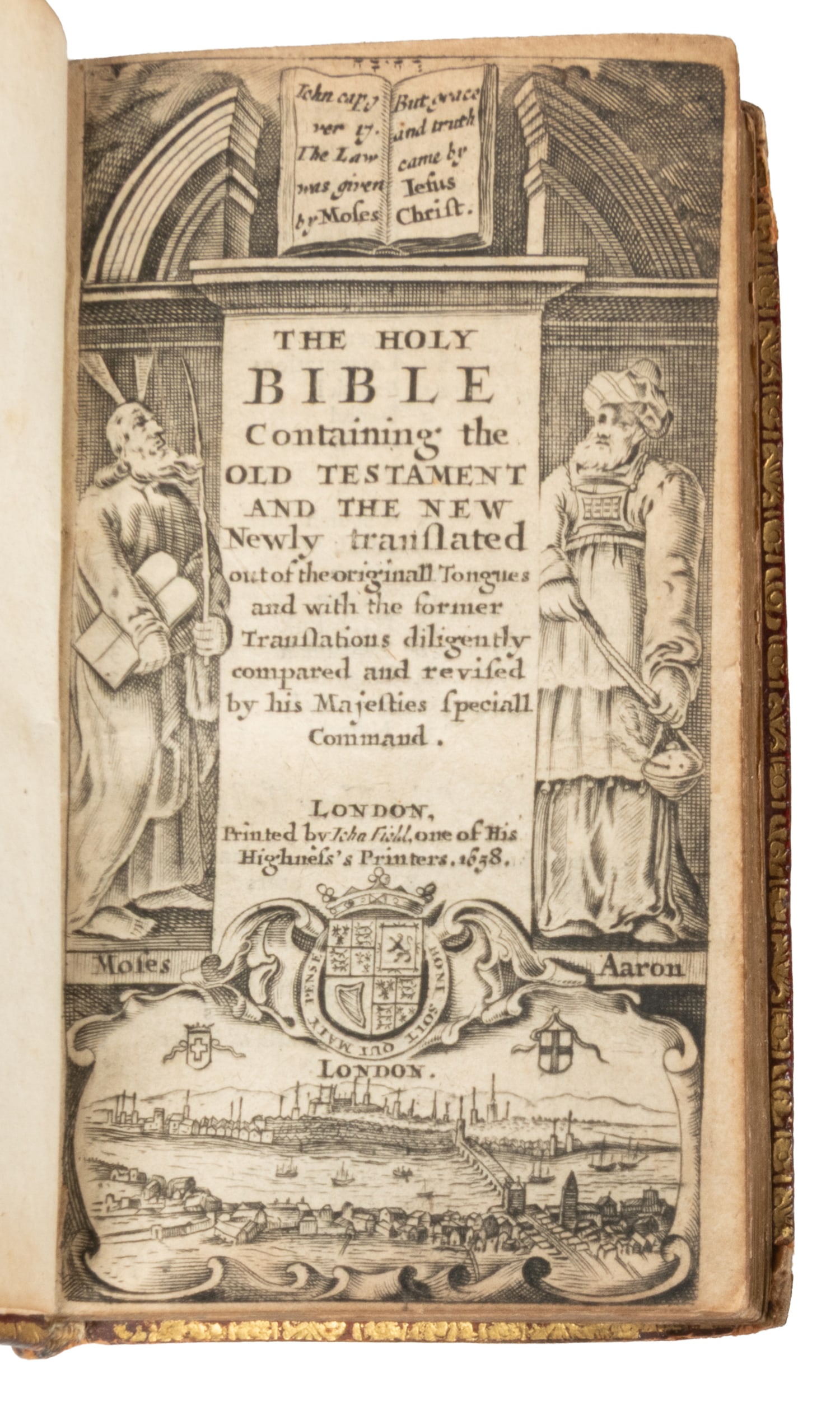 [BIBLE IN ENGLISH]. The Holy Bible. Containing the Old Testament and the New Newly Translated out of (1 of 2)