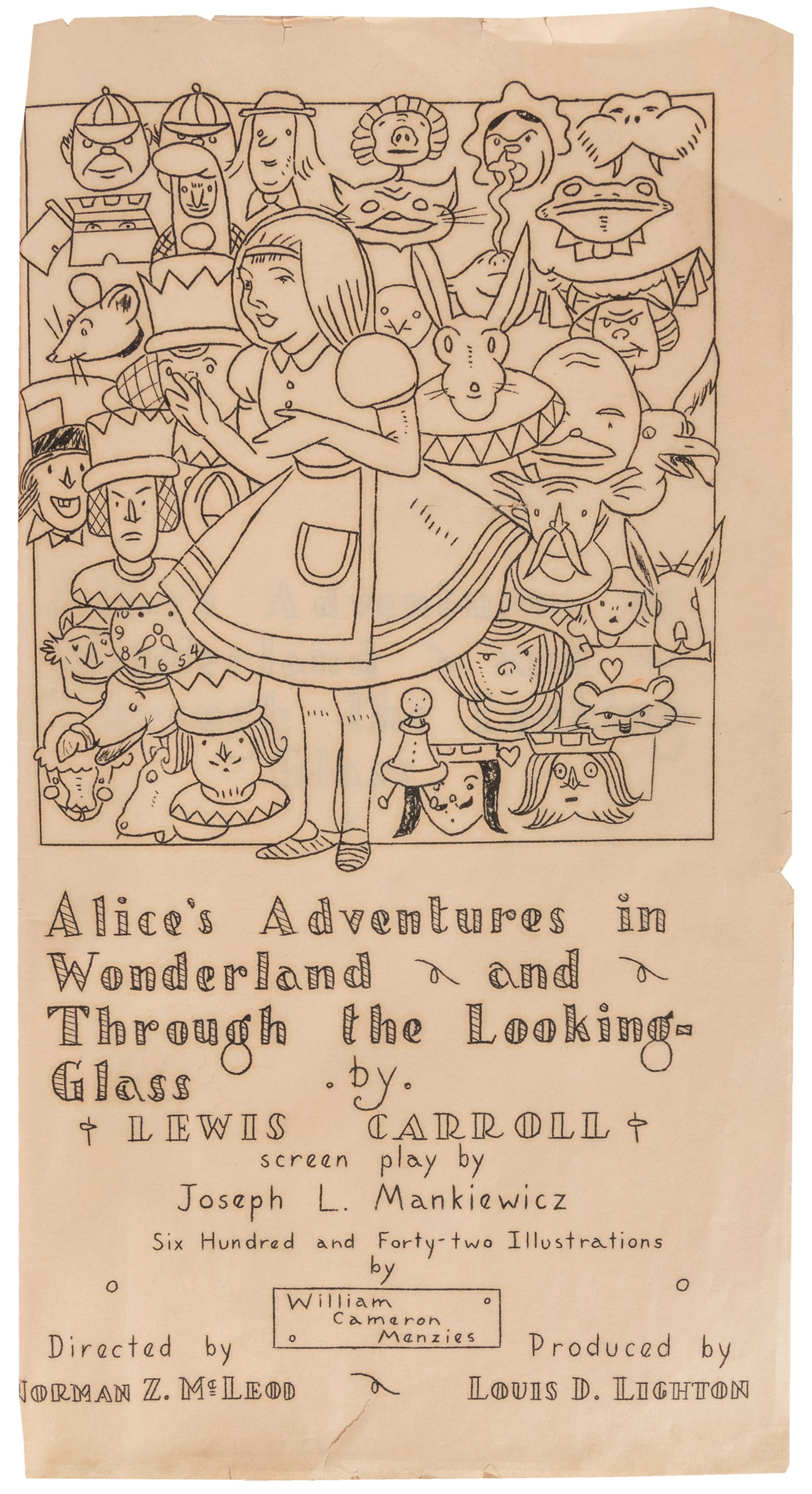 [CARROLL, Lewis (pseudonym of DODGSON, Charles Lutwidge (1832-1898)), association]. MANKIEWICZ, (1 of 5)