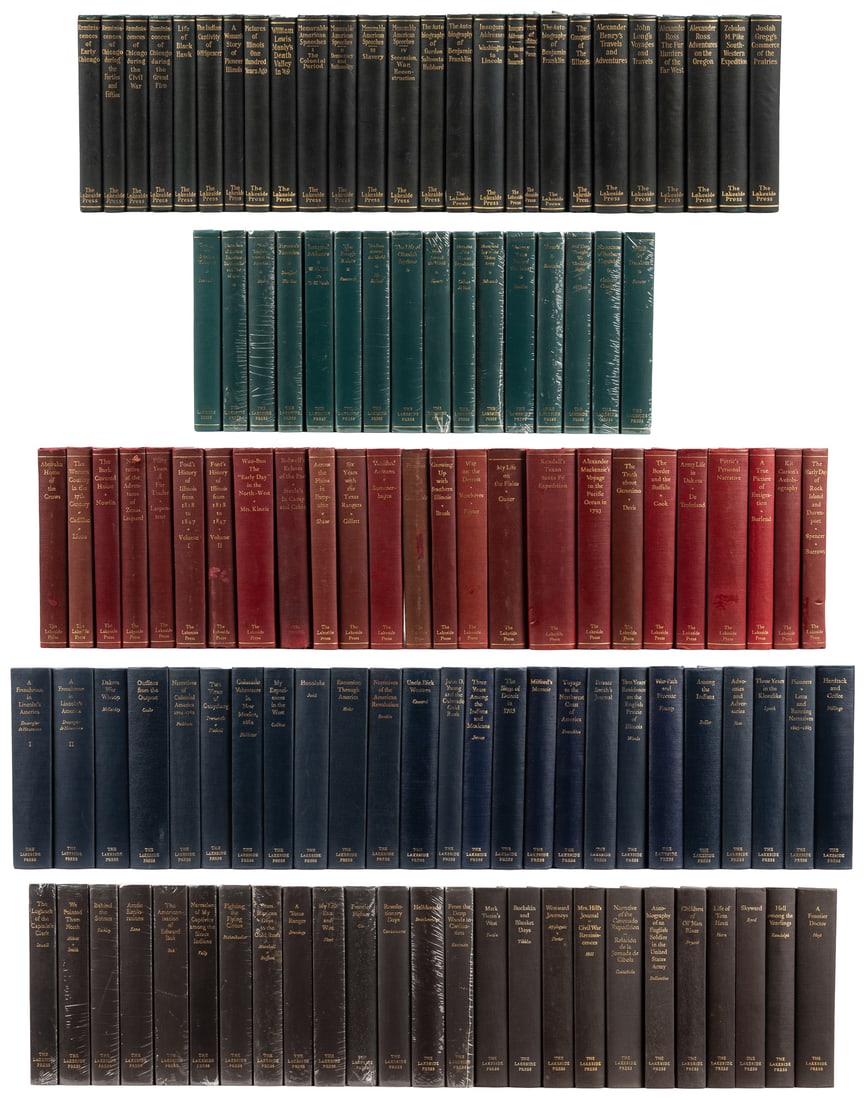 [FINE PRESS BOOKS]. [LAKESIDE PRESS]. Complete Set of The Lakeside Classics. Chicago: The Lakeside: [FINE PRESS BOOKS]. [LAKESIDE PRESS]. Complete Set of The Lakeside Classics. Chicago: The Lakeside Press R. R. Donnelley & Sons Company, [1903-2019]. Small 8vos. Several volumes illustrated. 117 volum
