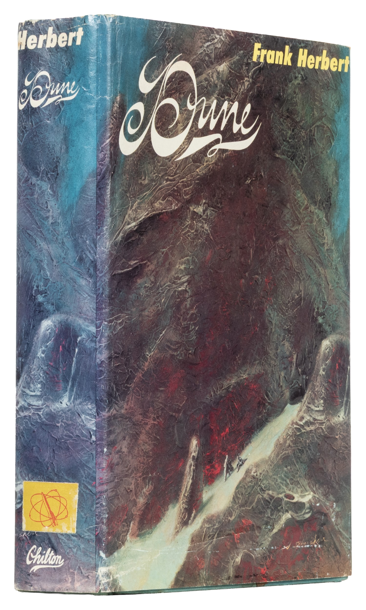 HERBERT, Frank (1920-1986). Dune. Philadelphia: Chilton Books, [1965].: HERBERT, Frank (1920-1986). Dune. Philadelphia: Chilton Books, [1965]. 8vo. 413, [1, blank pp. Publisher's full turquoise cloth, spine stamped in white, publisher's first issue unclipped dust jacket (