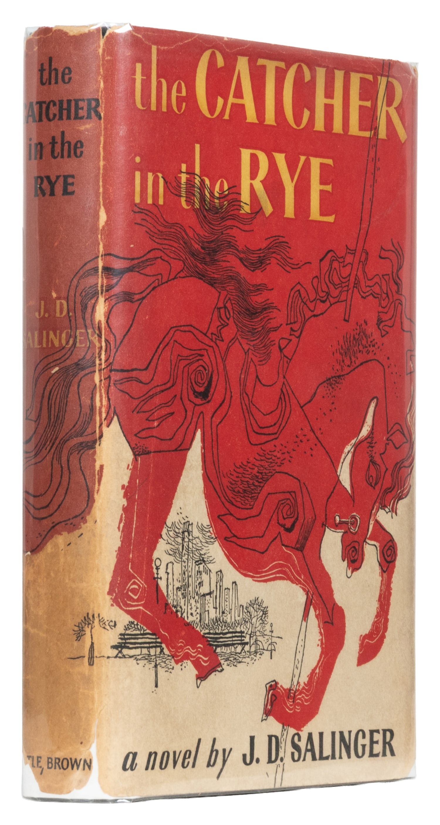 SALINGER, J. D. (1919-2010). The Catcher in the Rye. Boston: Little, Brown and Company, 1951.: SALINGER, J. D. (1919-2010). The Catcher in the Rye. Boston: Little, Brown and Company, 1951. 8vo. 277 pp. Publisher's full black cloth, spine lettered in gilt, publisher's unclipped ("$3.00") first i