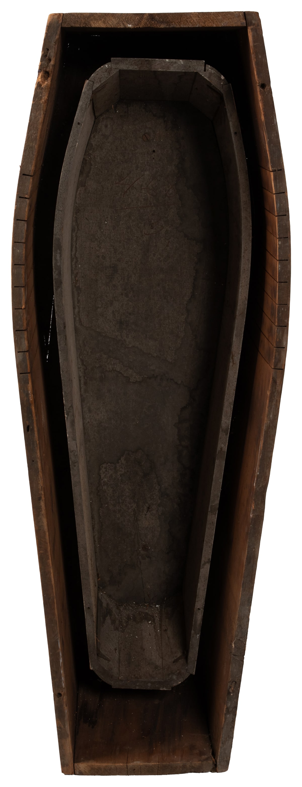 Antique wooden coffin. (1 of 3)