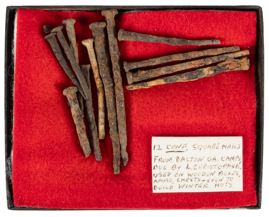 Civil War Artifacts. Circa 1860s. (1 of 2)
