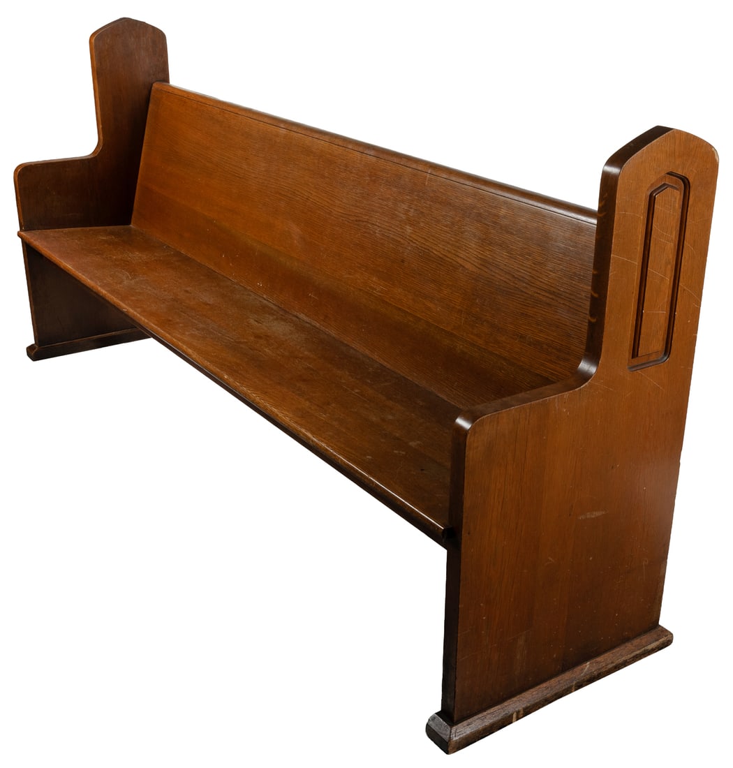 [ST. VALENTINE'S DAY MASSACRE]. Pew from the Drake-Braithwaite Funeral Home. (1 of 7)