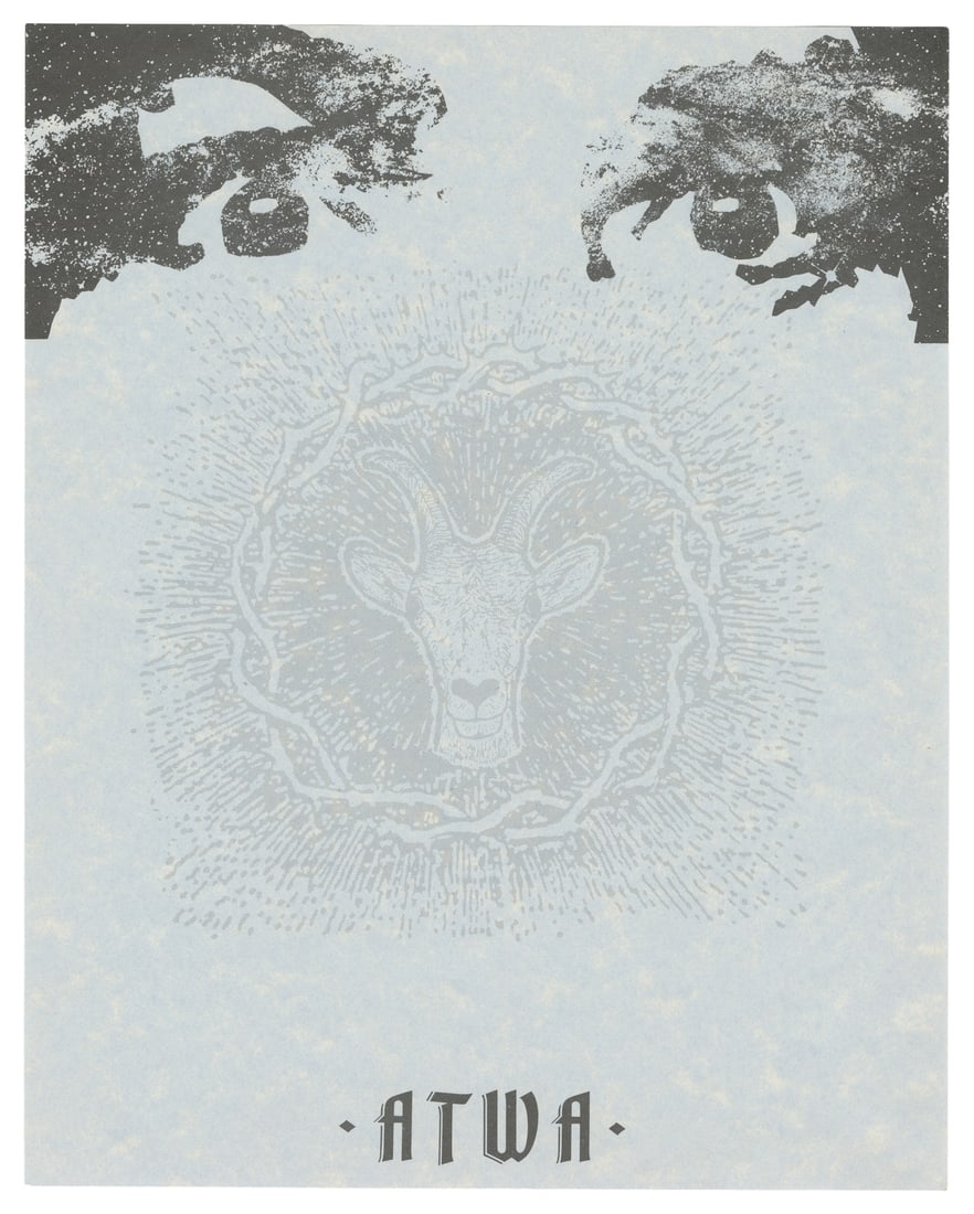 MANSON, Charles (1934-2017). Personalized A.T.W.A. Organization Letterhead. American, late 20th (1 of 2)