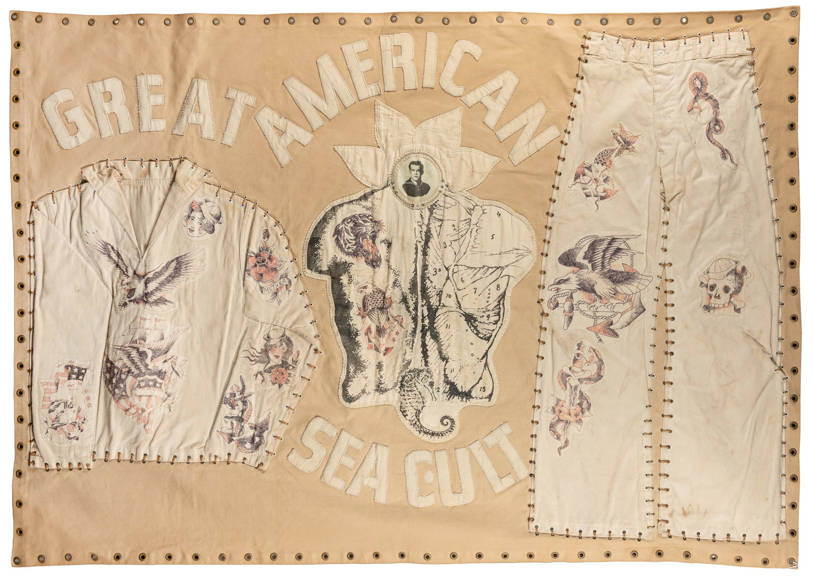 KLAUBA, George (American b. 1938). Great American Sea Cult. Circa 1970. (1 of 3)