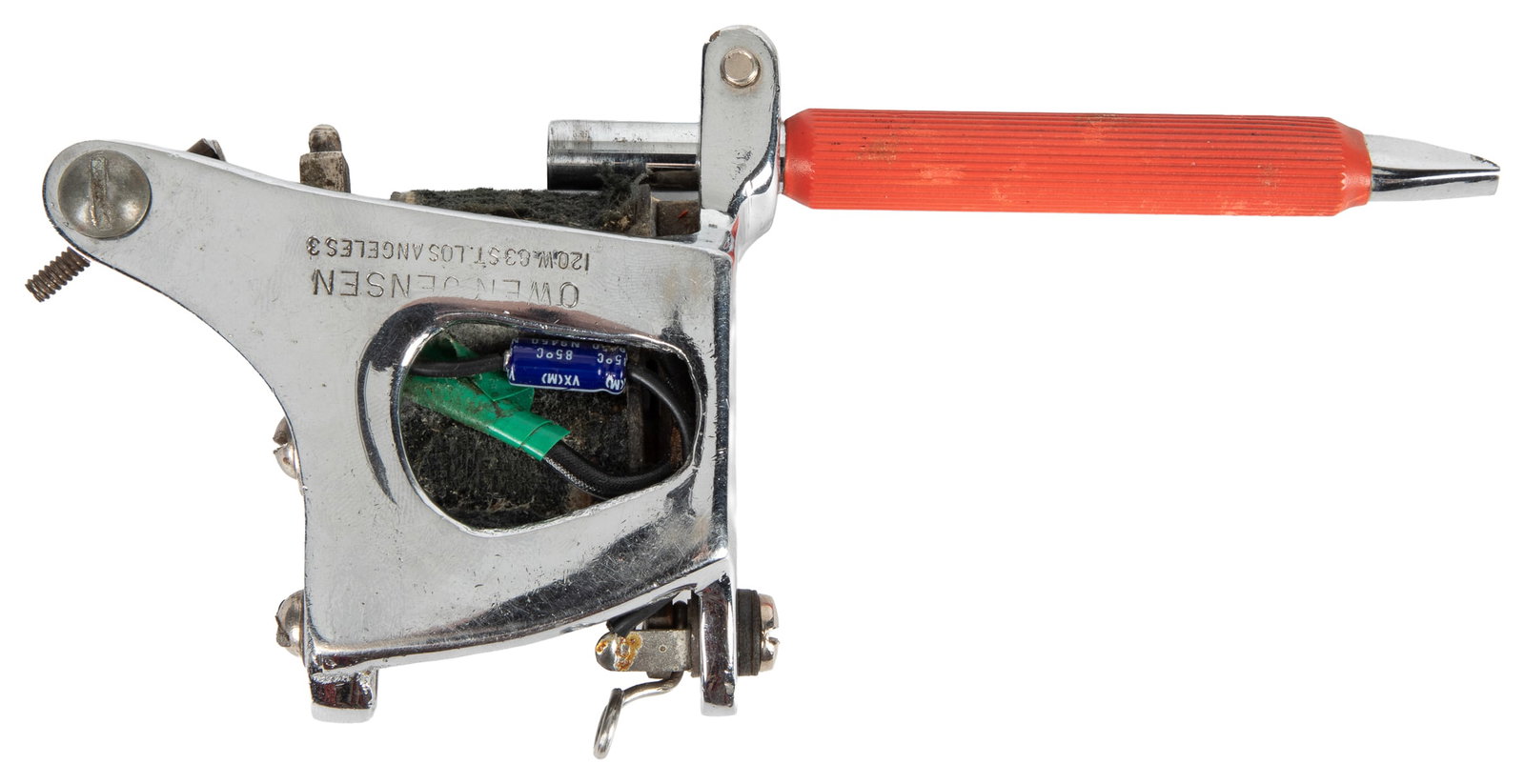 JENSEN, Owen (American, 1891 - 1976). Custom Shading Tattoo Machine. Los Angeles, mid 20th century. (1 of 3)