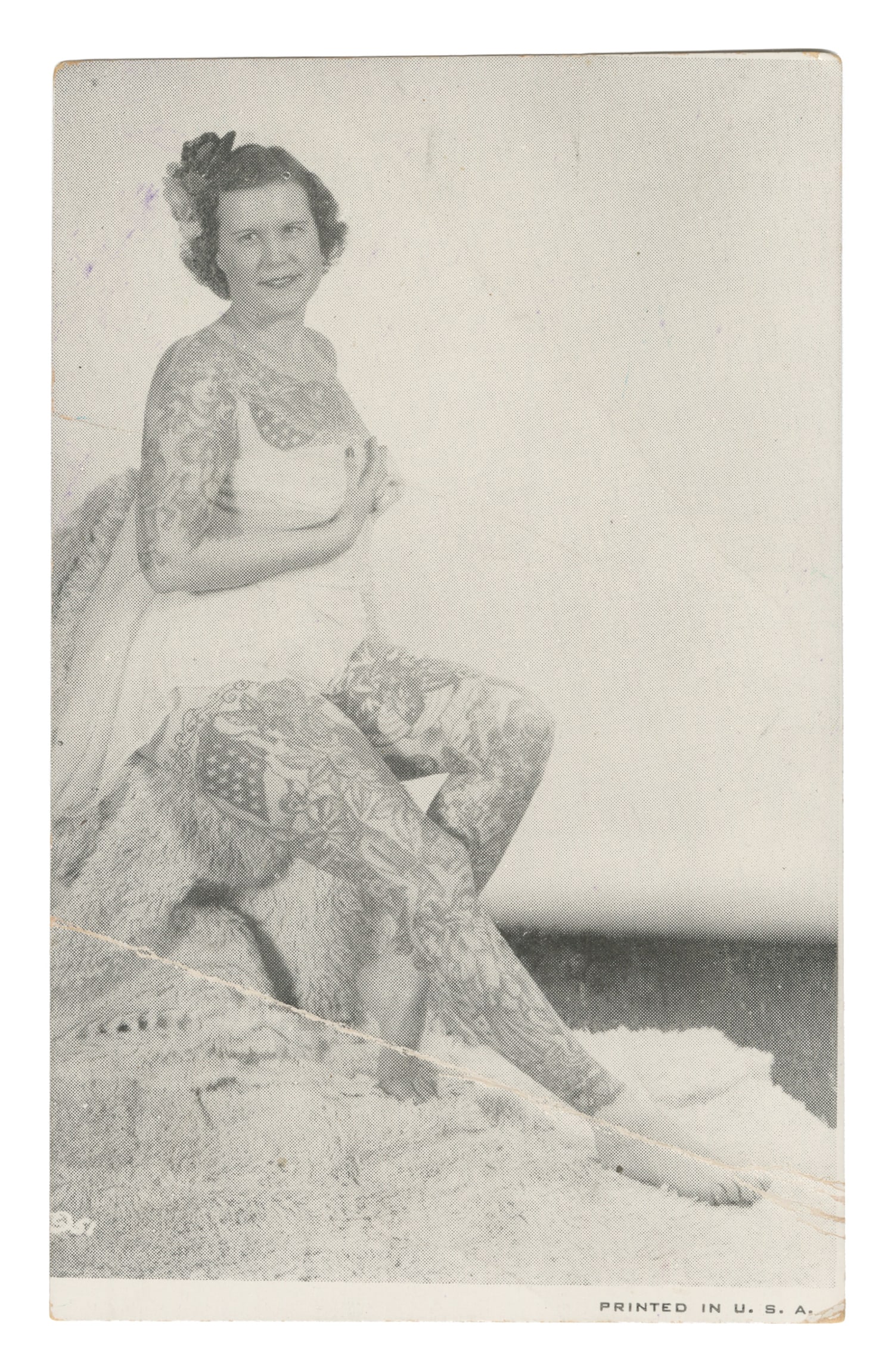 [TATTOO]. Photograph of Betty Broadbent. American, ca. 1950s. (1 of 1)