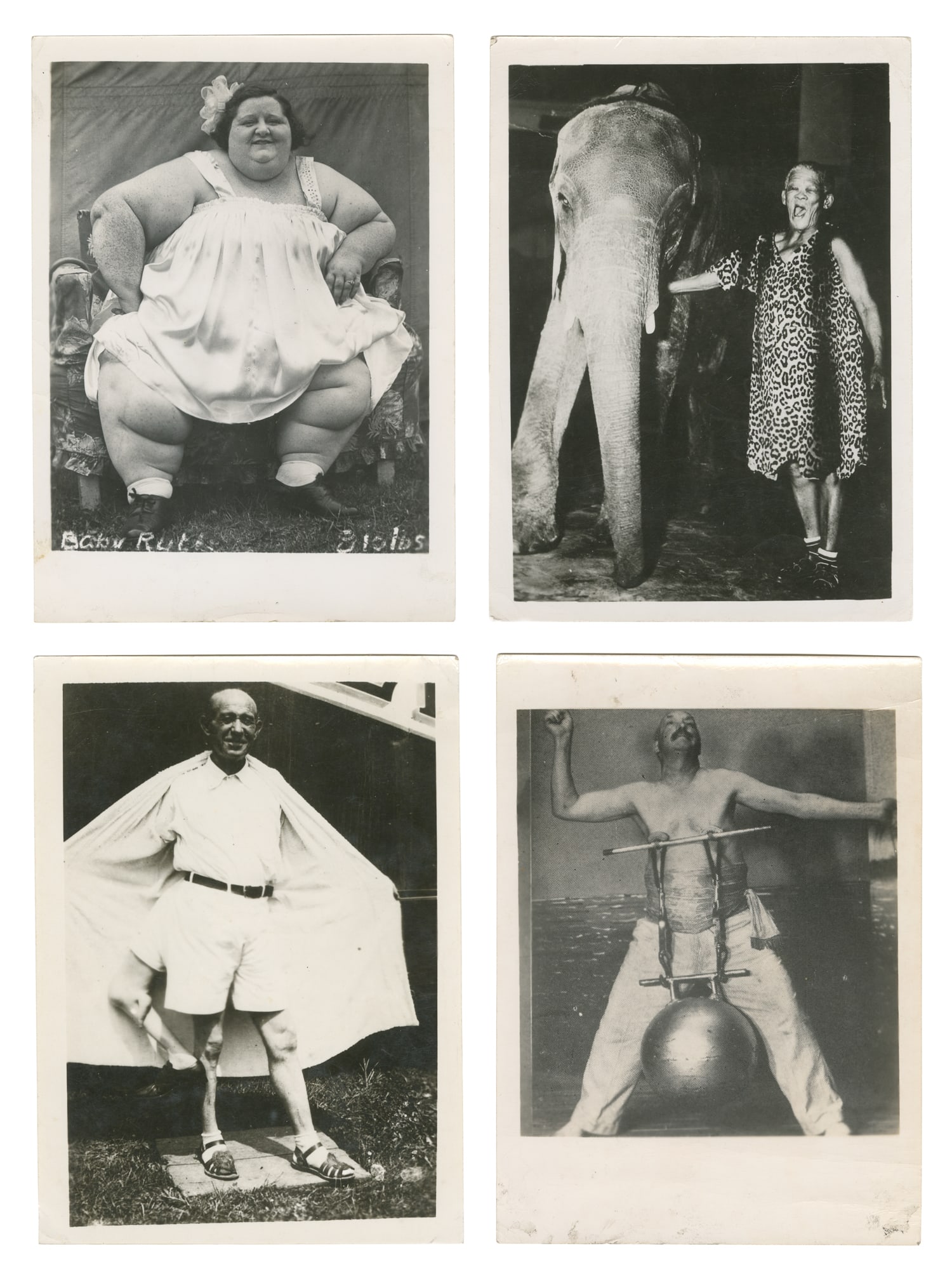 Group of 8 Kobel Sideshow and Tattoo Photographs. 20th century. (1 of 2)