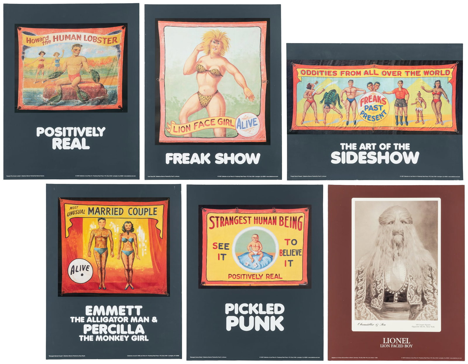 Group of 10 sideshow banner and photo posters. (1 of 7)