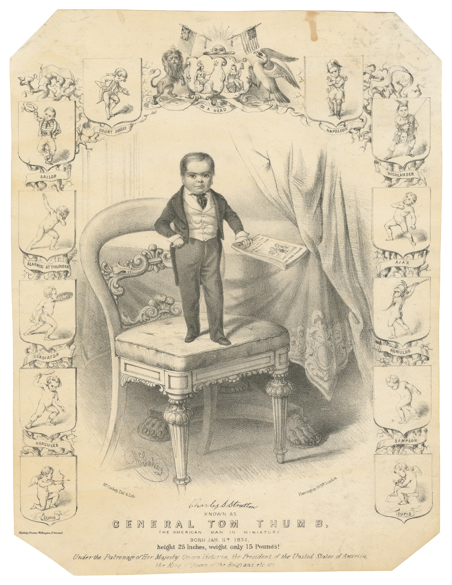 TOM THUMB (Charles S. Stratton). General Tom Thumb. (1 of 1)
