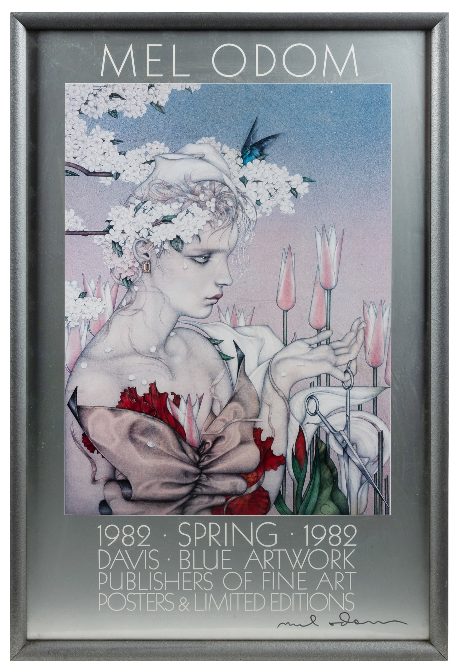ODOM, Mel (b. 1950). Spring 1982 / Davis Blue Artwork, signed poster. (1 of 2)