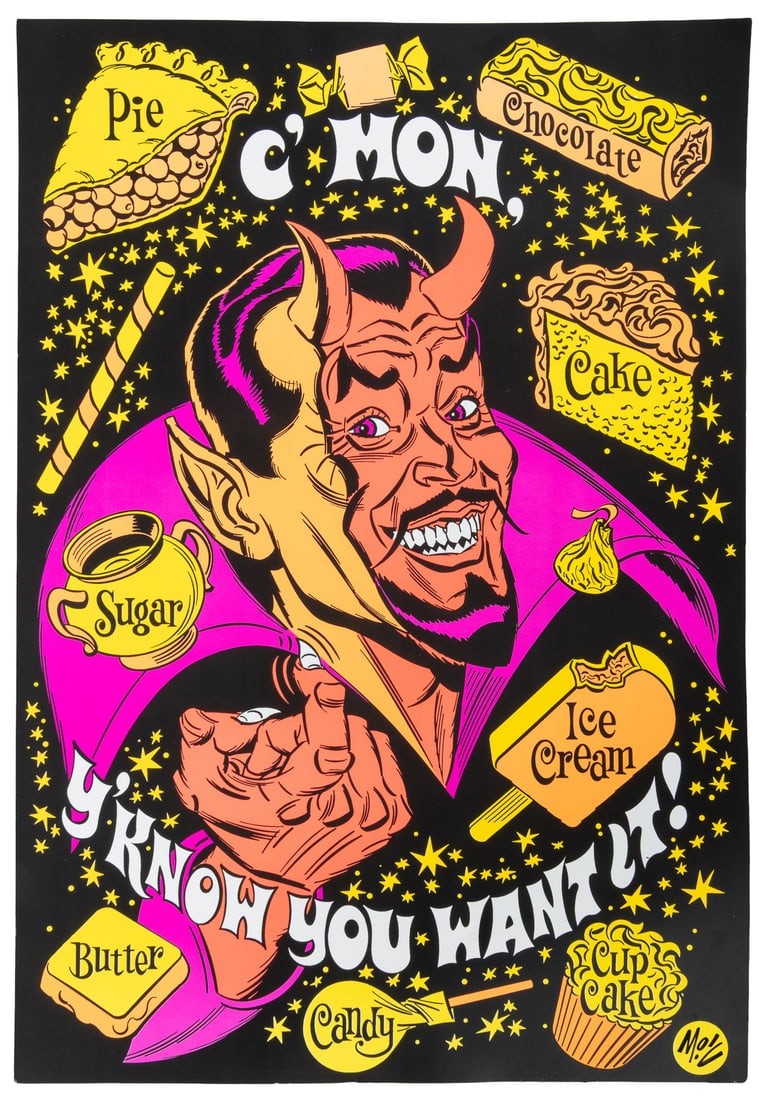 Mitch O'Connell. Three signed blacklight posters. (1 of 1)