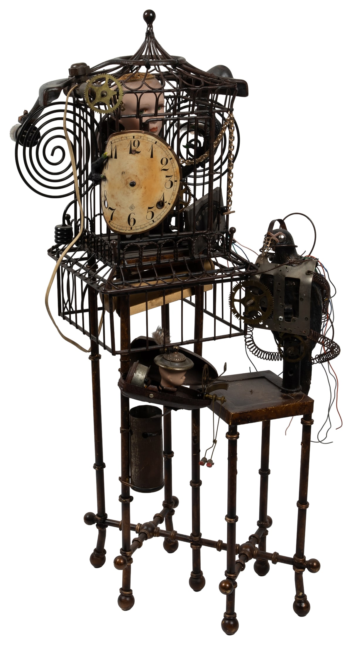 Steampunk Style Found Object Table Lamp. American, 21st century. (1 of 5)