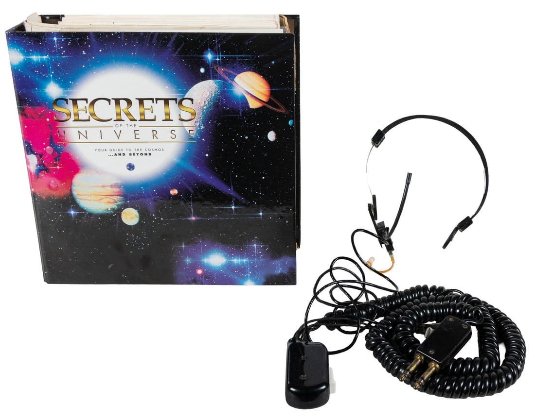 Headset and Gemini-Titan II Countdown and Flight Sequence Booklet of Lieutenant Colonel William T.: Headset and Gemini-Titan II Countdown and Flight Sequence Booklet of Lieutenant Colonel William T. Coleman, along with approximately 300 pages of copied or collected UFO material gathered into large