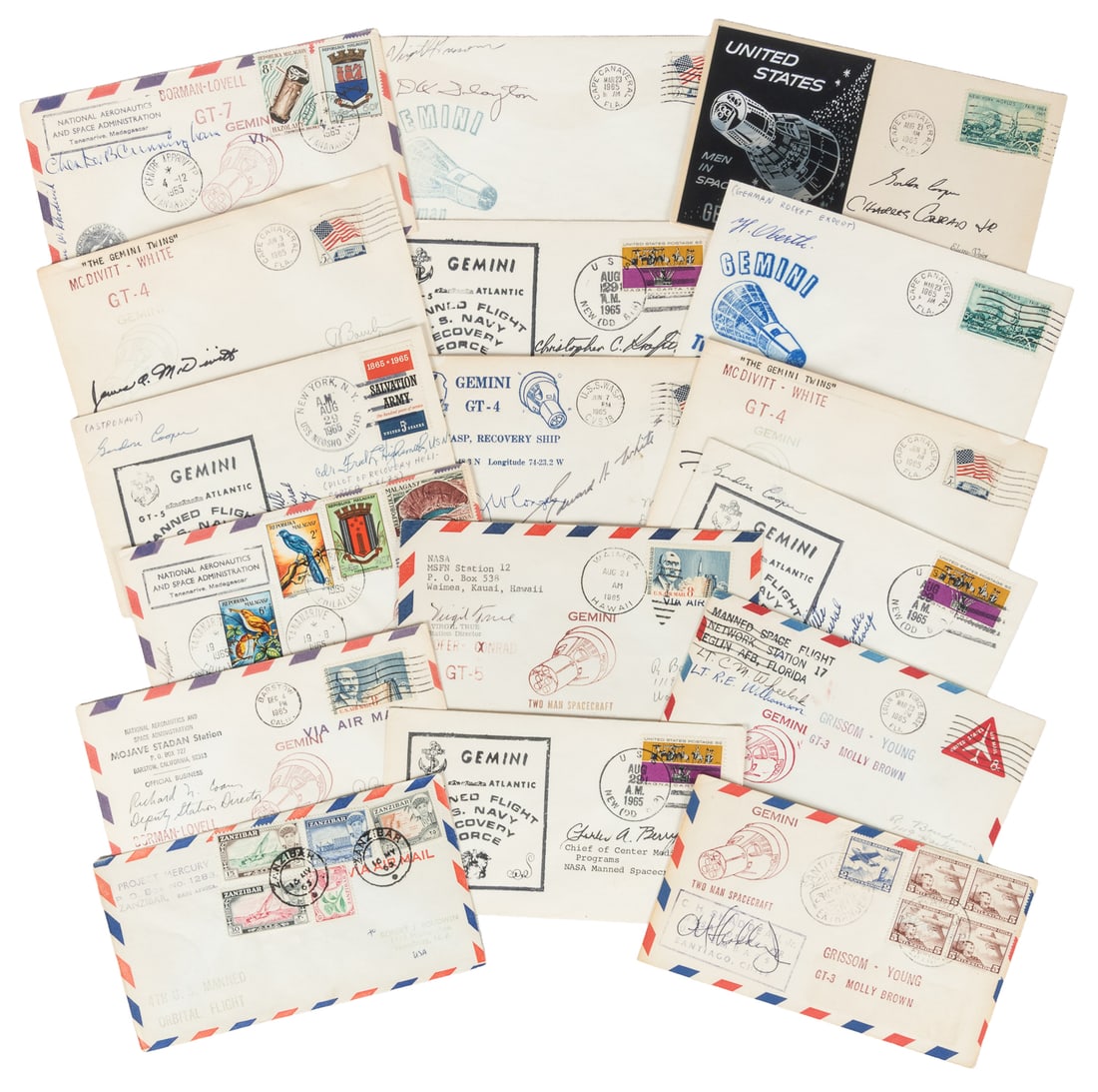 NASA group of 30 covers, many signed. (1 of 2)