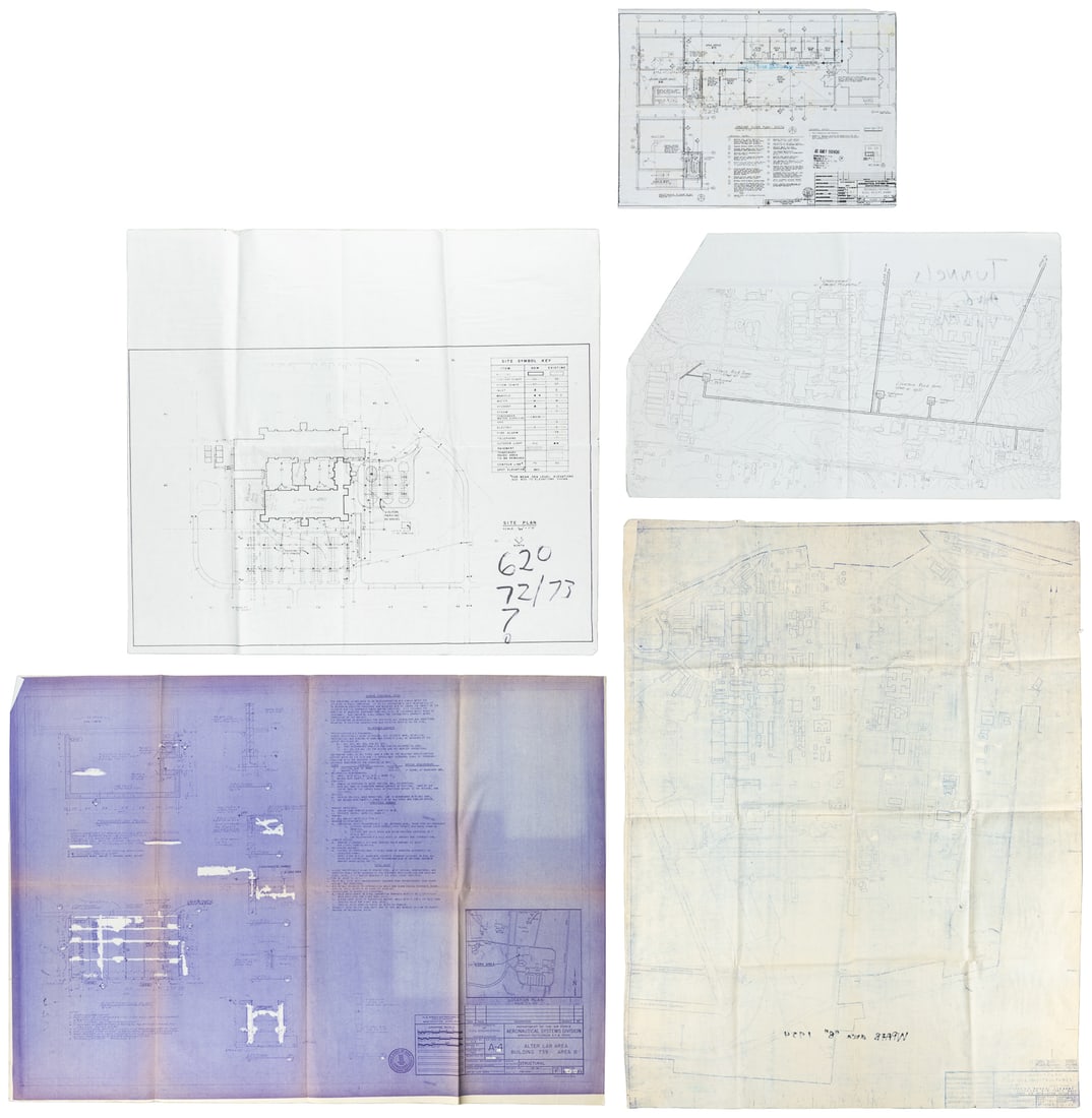UFO Related WPAFB Large Scale Blueprints, Schematics, Maps and Ephemera, 1953-1990. (1 of 6)