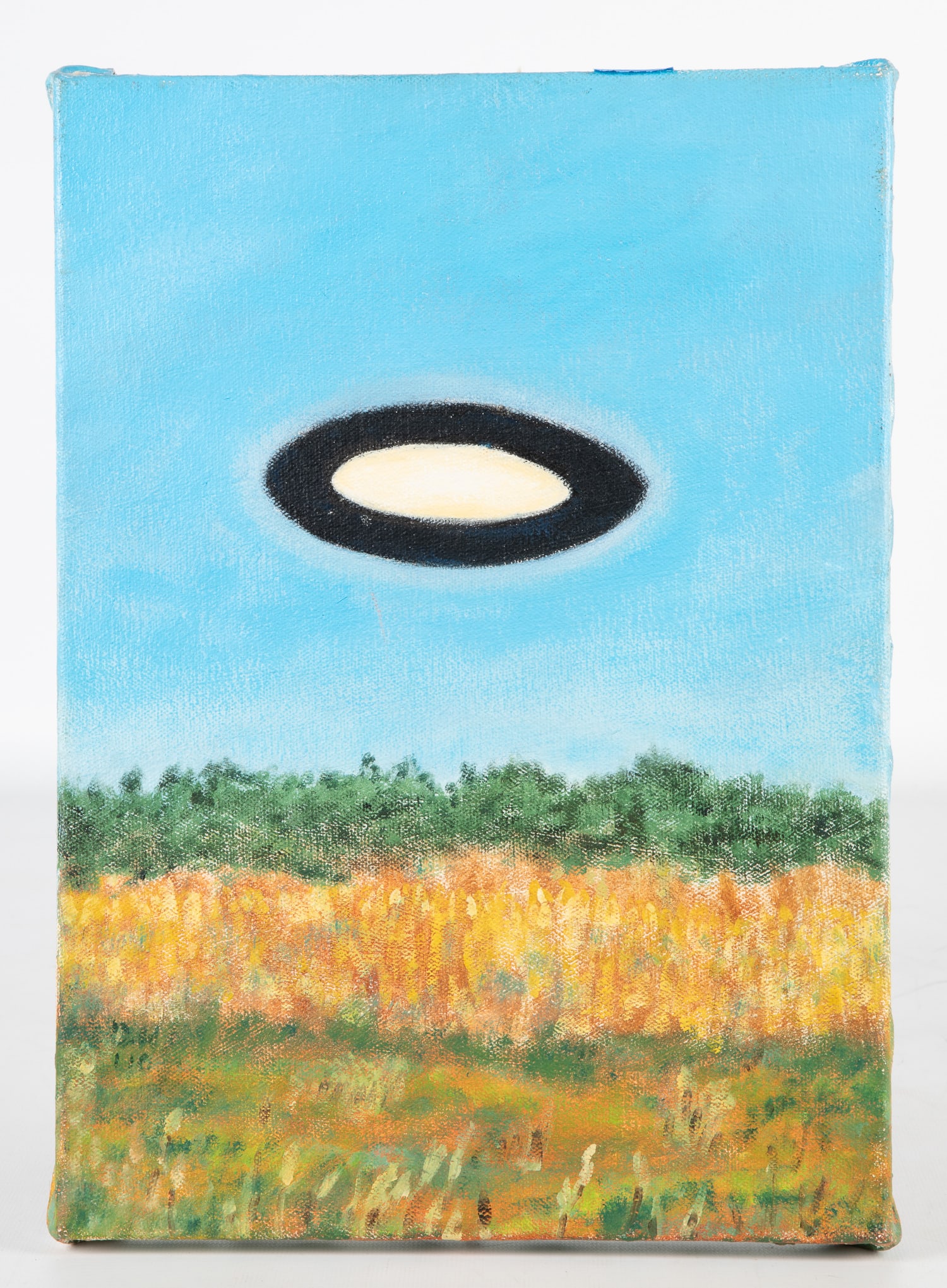 HUGGINS, David (American, 20th Century). UFO Above Field 2. Circa 2010. (1 of 2)