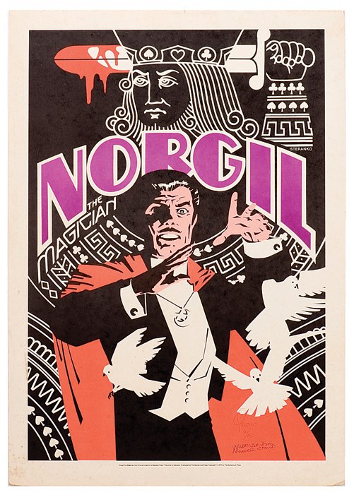 303. Group of 11 magicians’ posters and window cards.: 303. [Posters and Window Cards] Group of 11 magicians’ posters and window cards. Including examples advertising Virgil & Julie (five different), Andre Kole (two), Birch, Norm Nielsen, and Wallace. S