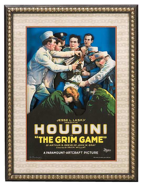 366. Houdini, Harry. Grim Game Dimensional Giclée Print: 366. Houdini, Harry. Grim Game Dimensional Giclée Print. American, 2006. By Dave Avanzino. Number 1 from a signed and numbered edition of 10. Recreating a three-dimensional version of the color litho