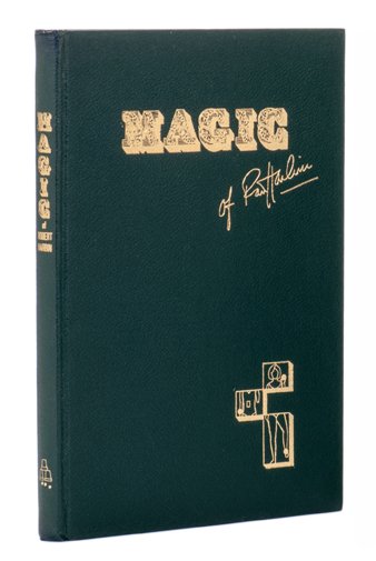 Harbin. The Magic of Robert Harbin.: Harbin, Robert (Ned Williams). The Magic of Robert Harbin. London: Author, 1970. Pebbled green cloth, gilt stamped, with original plain dust wrapper (tattered). 4to. Number 166 of a limited edition of