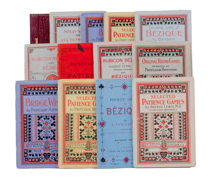 Hoffmann, Professor. 13 Card Game Rule Books: Hoffmann, Professor. 13 Card Game Rule Books by Professor Hoffmann. British, 1902 – 1918. Including booklets for the games of Rubicon Bezique, Solo Whist and Auction Solo, Patience Games, and Bridge