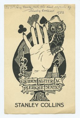 Collection of over 140 magicians’ bookplates: [Bookplates] Collection of over 140 magicians’ bookplates and labels. Including examples for Will Goldston, JB Findlay, Stanley Collins (signed), Fulton Oursler, Vin Carey, Sid Lorraine, Karl Germai