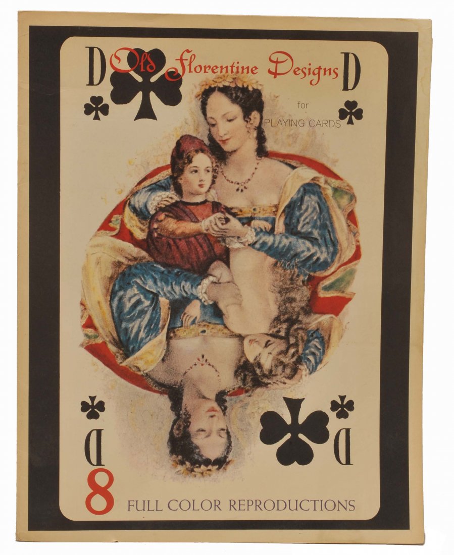 Le Florentine Playing Cards: Portfolio of Eight Full: Le Florentine Playing Cards: Portfolio of Eight Full Color Reproductions. Each 11 x 14”, in a printed folder. A companion to the original cards. VG.