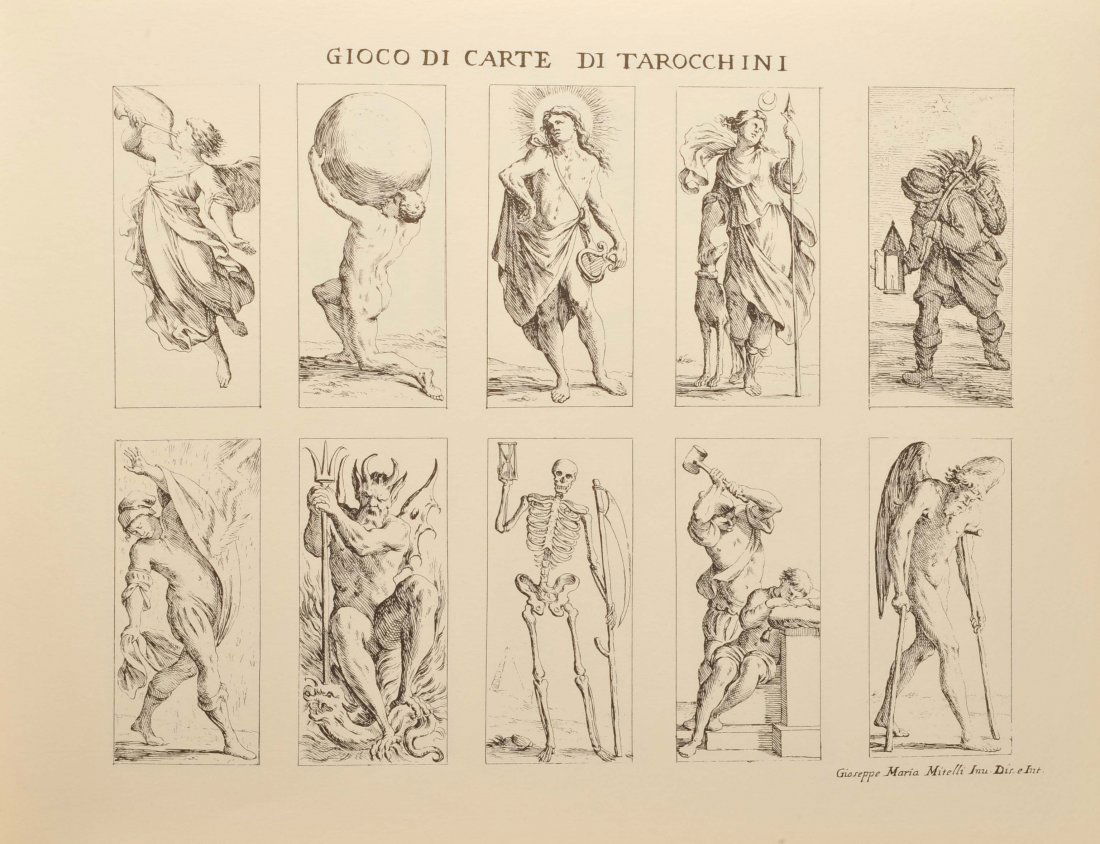 Givoco Di Carte, Con Nuouaforma Di Tarocchini Intaglio: Givoco Di Carte, Con Nuouaforma Di Tarocchini Intaglio in R ame Di Gioseppe Maria Mitelli, Bologneser Tarockspiel des 17. Jahrhunderts. Edition Huber und Herpel: Offenbach Am Main, 1970. Number 38 of