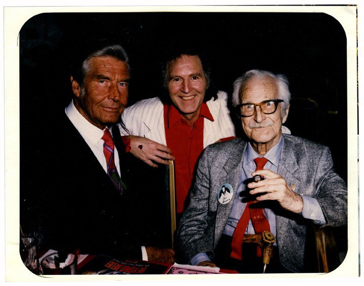 Photograph of Dai Vernon, Finn Jon and Channing Pollock: Vernon, Dai (David Frederick Winfield Verner). Souvenir Photograph of Dai Vernon, Finn Jon and Channing Pollock. Las Vegas, ca. 1986. Color souvenir photograph taken at the Siegfried & Roy show at the