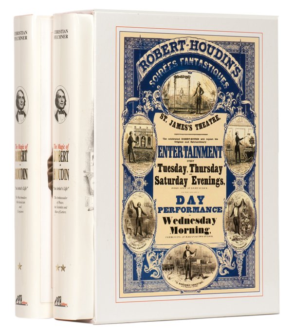 Fechner, Christian. The Magic of Robert-Houdin: Fechner, Christian. The Magic of Robert-Houdin. An Artist’s Life. Bolougne: F.C.F., 2002. From the limited English edition of 1000 copies. Two volumes in red cloth with jackets. Copiously illustrate