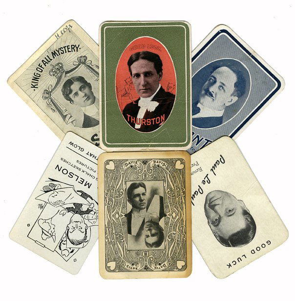 Collection of over 190 Magicians' Throwout Cards.